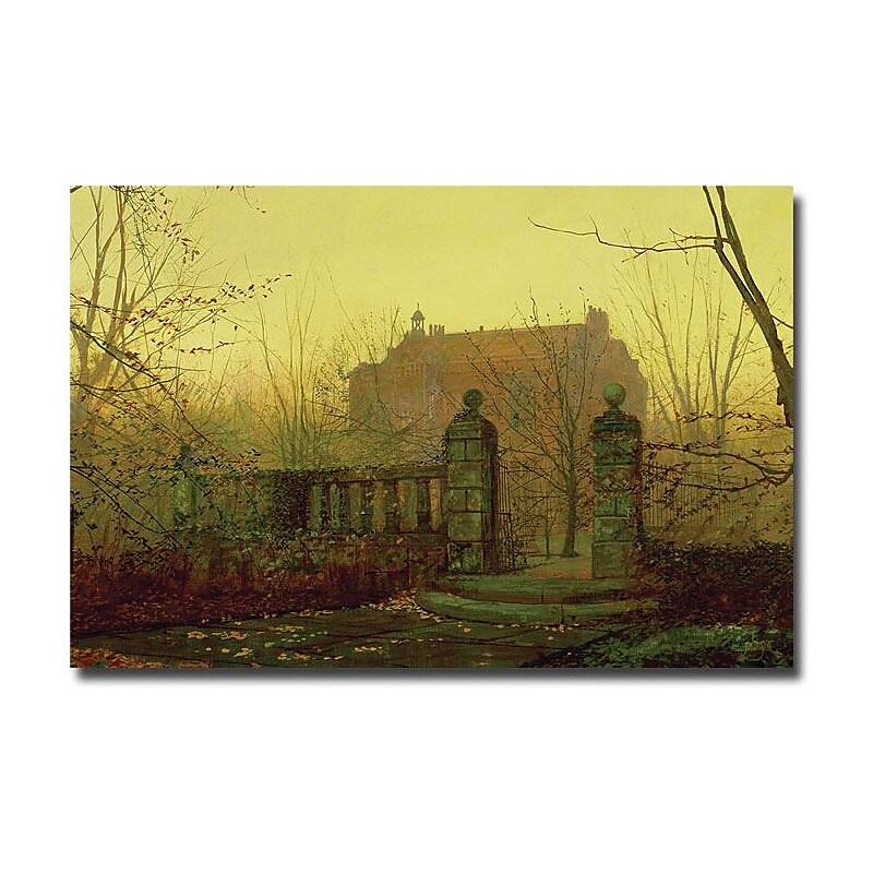 Trademark Global John Atkinson Grimshaw "Autumn Morning" Canvas Art, 16" x 24" image 1
