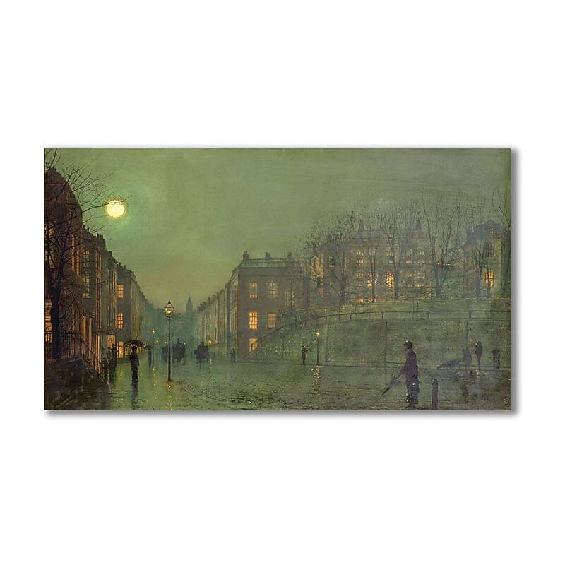 Trademark Global John Atkinson Grimshaw "View of Hampstead" Canvas Art, 24" x 47" image 1