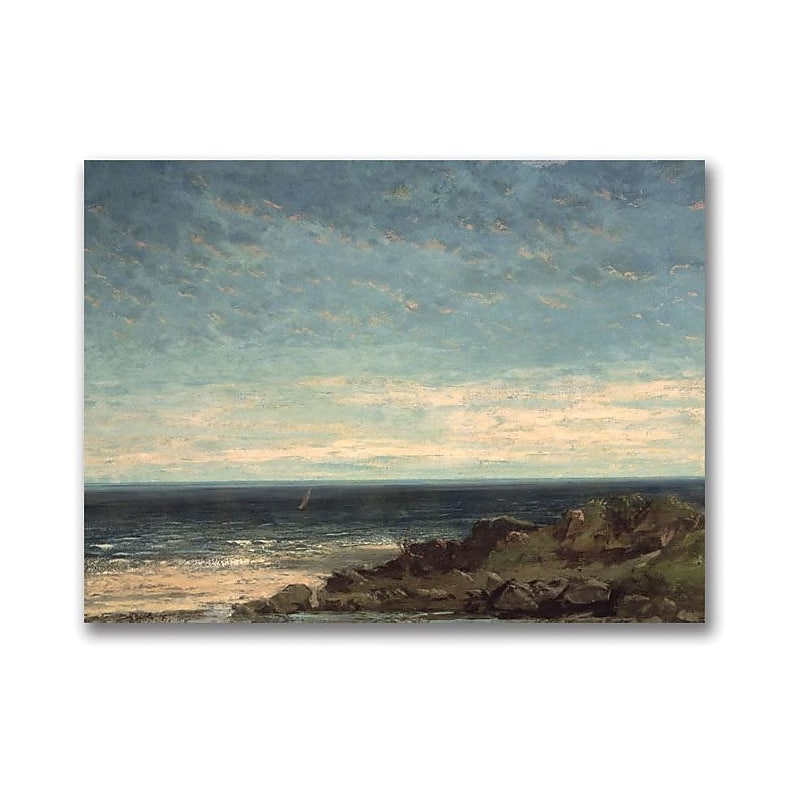 Trademark Global Gustave Courbet "The Sea" Canvas Art, 18" x 24" image 1