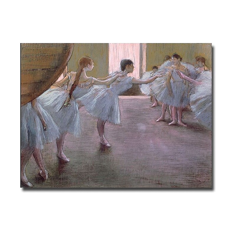Trademark Global Edgar Degas "Dancers at Rehearsal, 1875 77" Canvas Art, 24" x 32" image 1