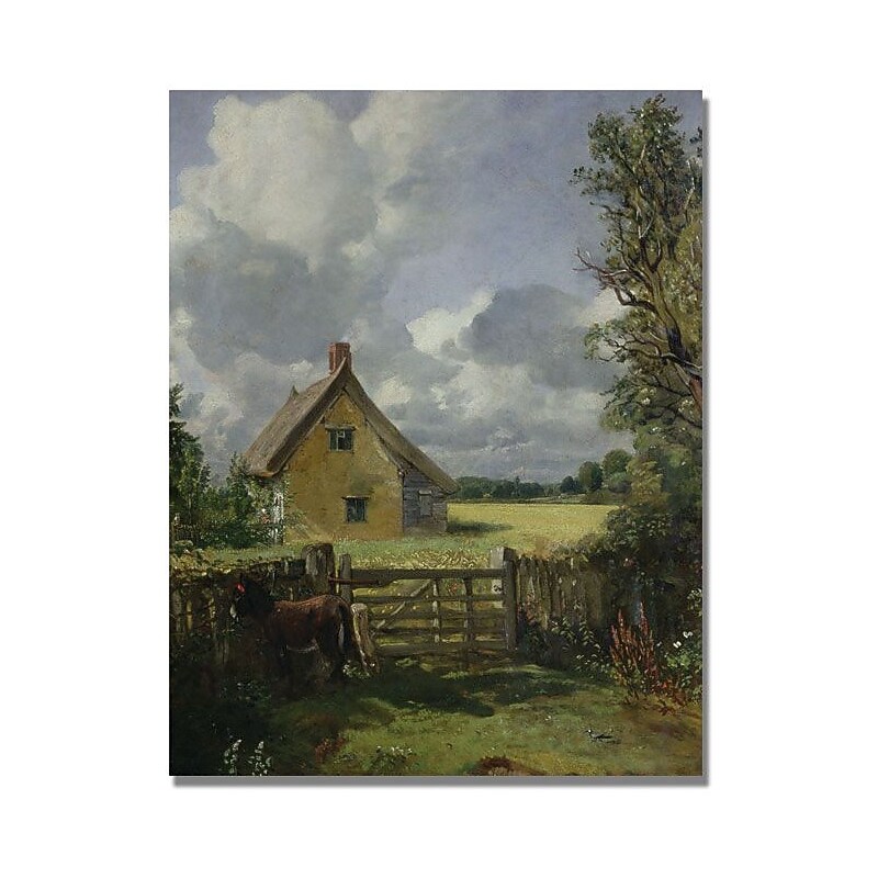 Trademark Global John Constable "Cottage in a Cornfield" Canvas Art, 47" x 35" image 1