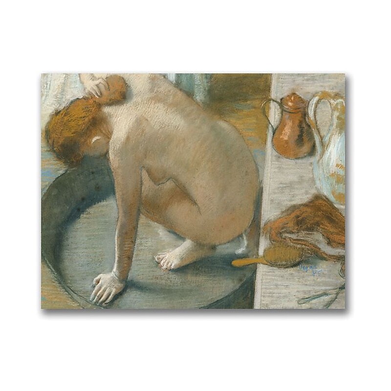 Trademark Global Edgar Degas "The Tub, 1886" Canvas Art, 18" x 24" image 1