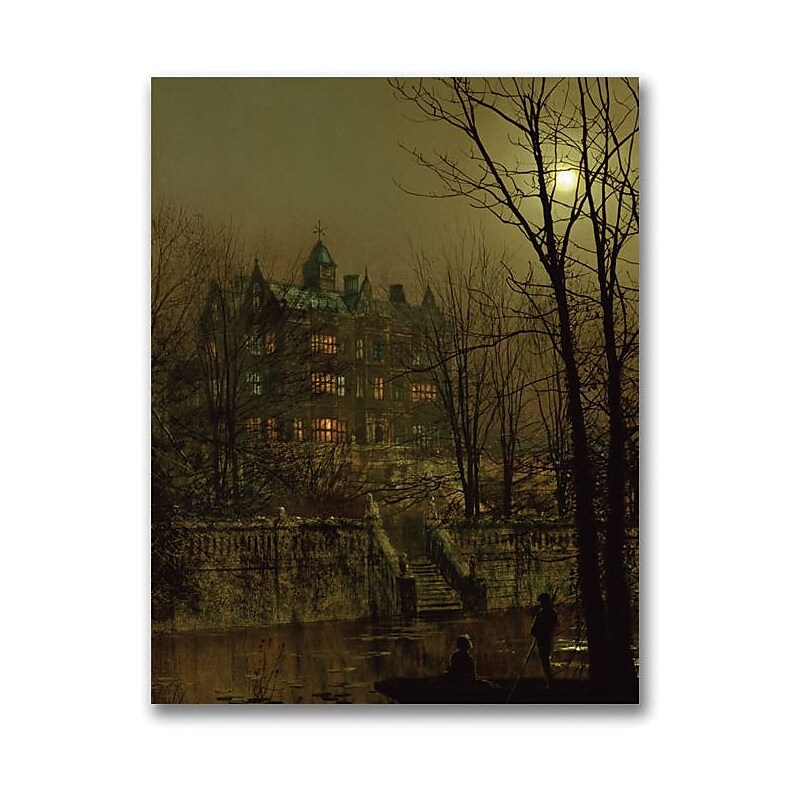 Trademark Global John Atkinson Grimshaw "Knostrop Old Hall, Leeds" Canvas Art, 24" x 18" image 1