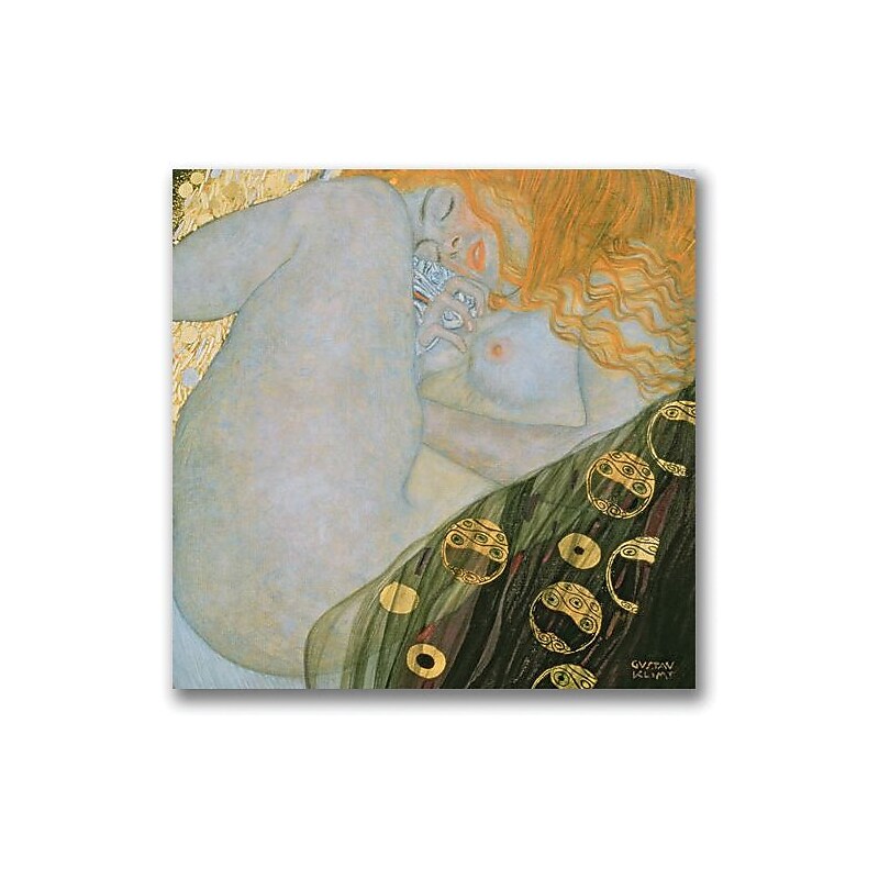 Trademark Global Gustave Klimt "Danae 1907 08" Canvas Art, 18" x 18" image 1