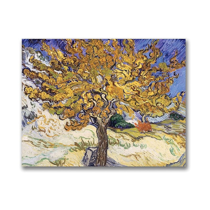 Trademark Global Vincent Van Gogh "Mulberry Tree, 1889" Canvas Art, 18" x 24" image 1