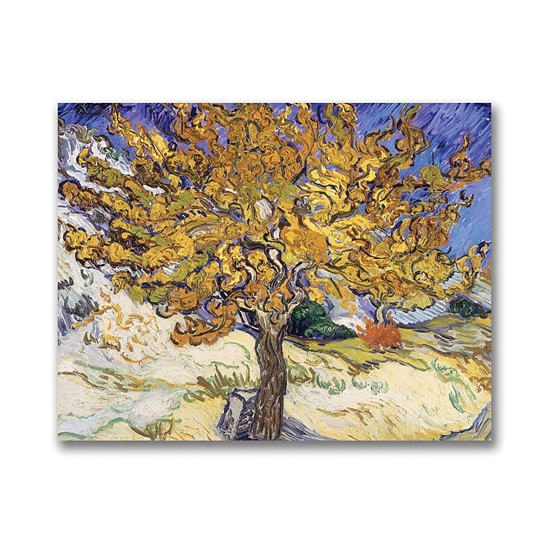 Trademark Global Vincent Van Gogh "Mulberry Tree, 1889" Canvas Art, 26" x 32" image 1