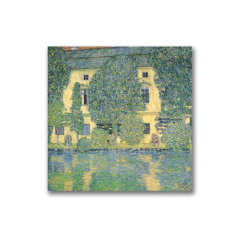 Trademark Global Gustav Klimt "The Schloss Kammer on the Atterse" Canvas Art, 24" x 24" image 1