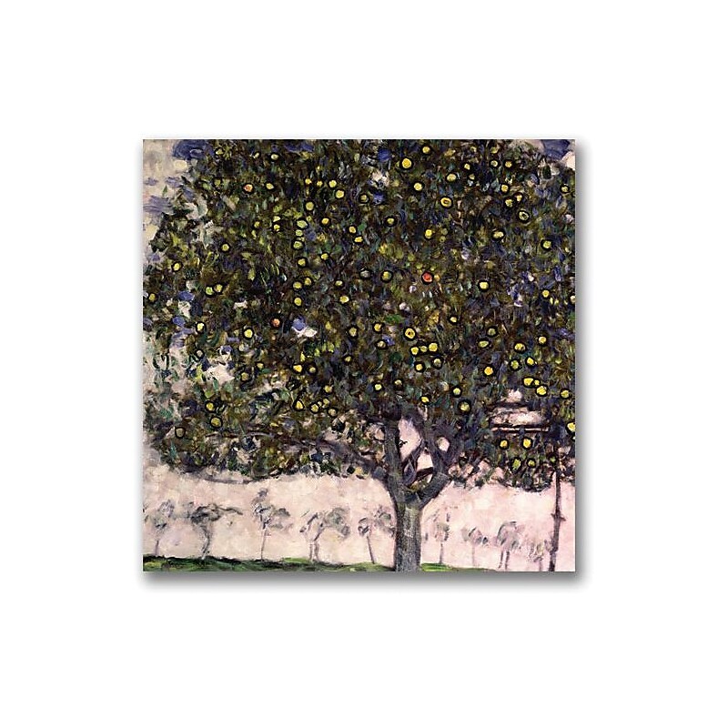 Trademark Global Gustav Klimt "The Apple Tree" Canvas Art, 24" x 24" image 1