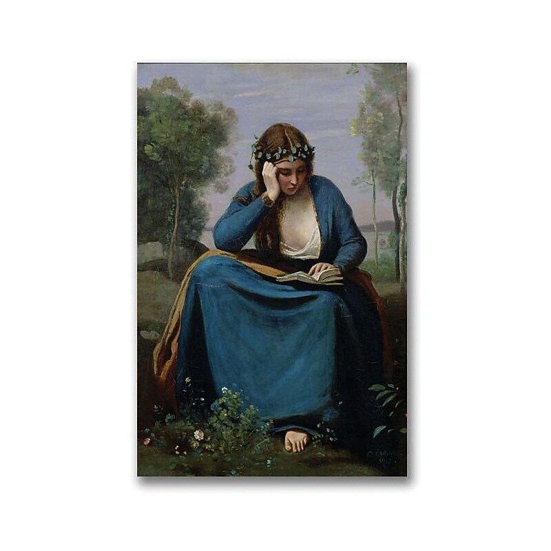 Trademark Global Jean Baptiste Corot "General Veiw of the Town" Canvas Art, 16" x 24" image 1