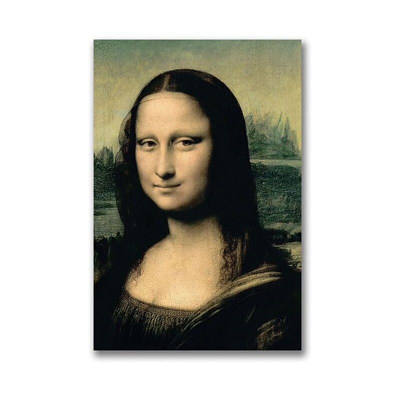 Trademark Global Leonardo da Vinci "Detail of the Mona Lisa" Canvas Art, 24" x 16" image 1