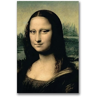 Trademark Global Leonardo da Vinci "Detail of the Mona Lisa" Canvas Art, 24" x 16"