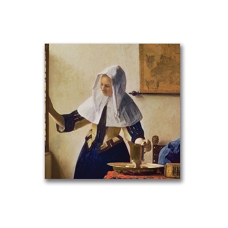 Trademark Global Jan Vermeer "Young Woman with a Water Jug" Canvas Art, 24" x 24" image 1