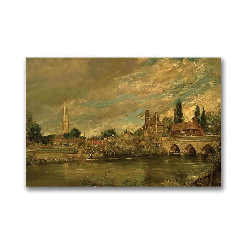 Trademark Global John Constable "The Bridge of Harnham" Canvas Art, 35" x 47" image 1