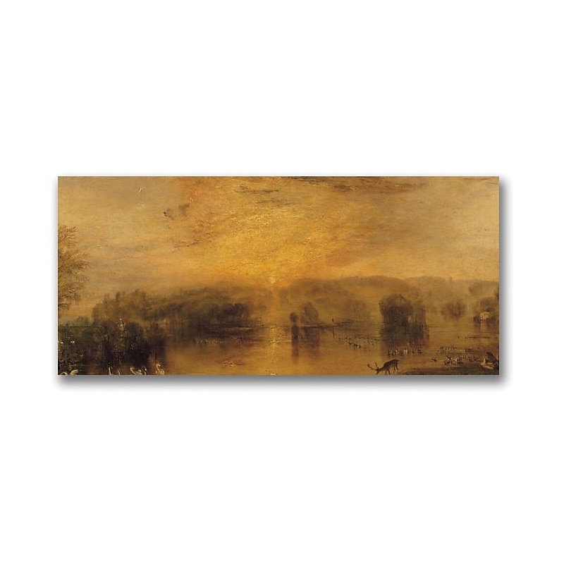Trademark Global Joseph Turner "The Lake Petworth Sunset" Canvas Art, 24" x 47" image 1
