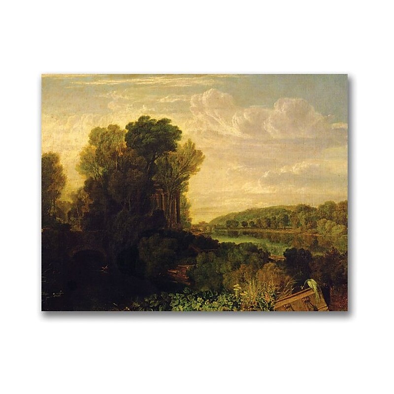 Trademark Global Joseph Turner "The Thames at Weybridge" Canvas Art, 18" x 24" image 1