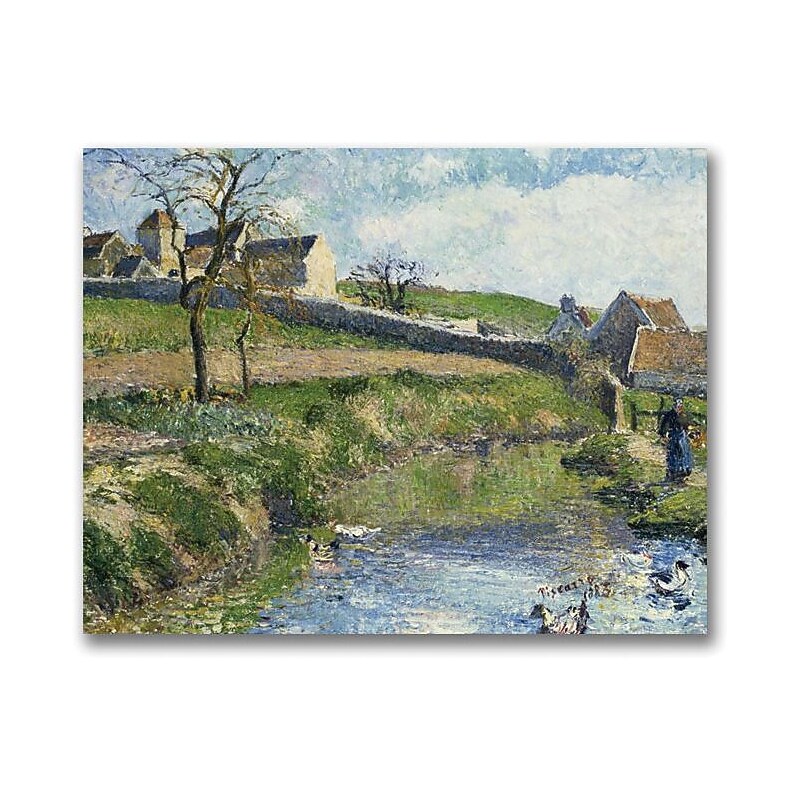 Trademark Global Camille Pissarro "The Farm at Osny" Canvas Art, 26" x 32" image 1