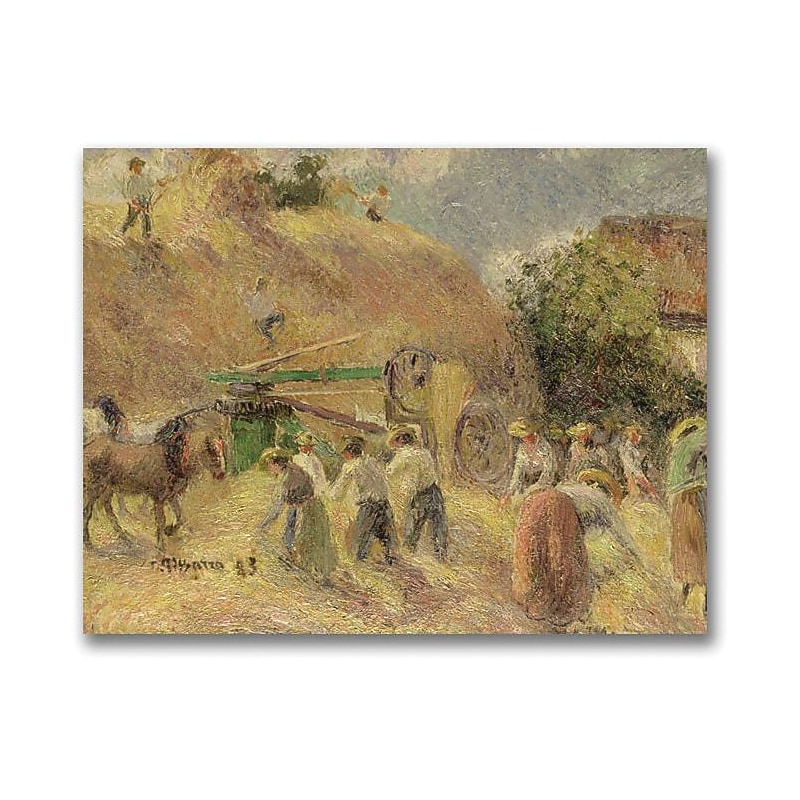 Trademark Global Camille Pissarro "The Harvest" Canvas Art, 18" x 24" image 1