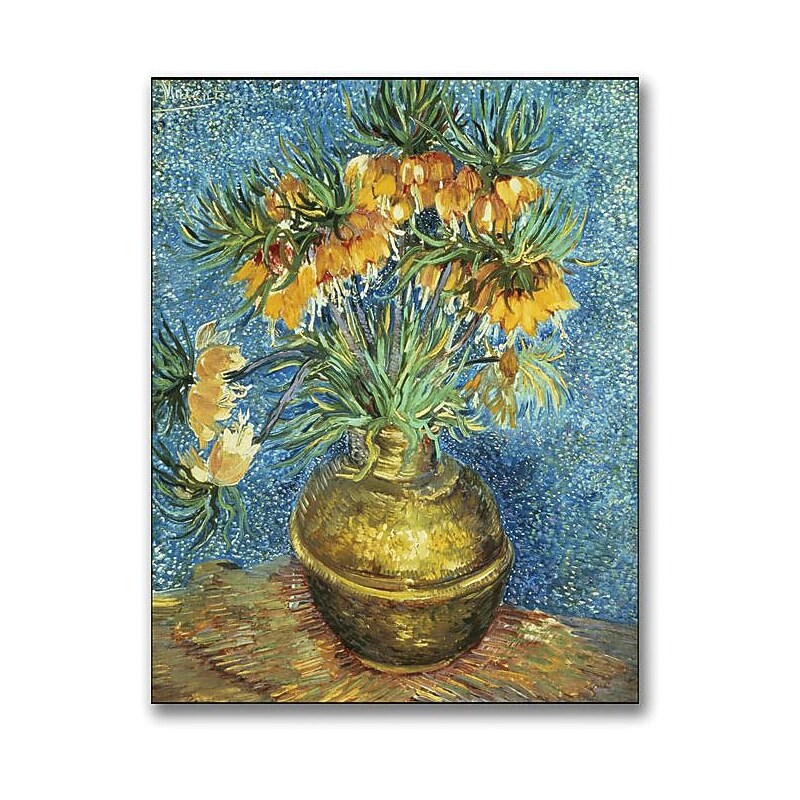 Trademark Global Vincent Van Gogh "Crown Imperial Fritillaries" Canvas Art, 24" x 18" image 1