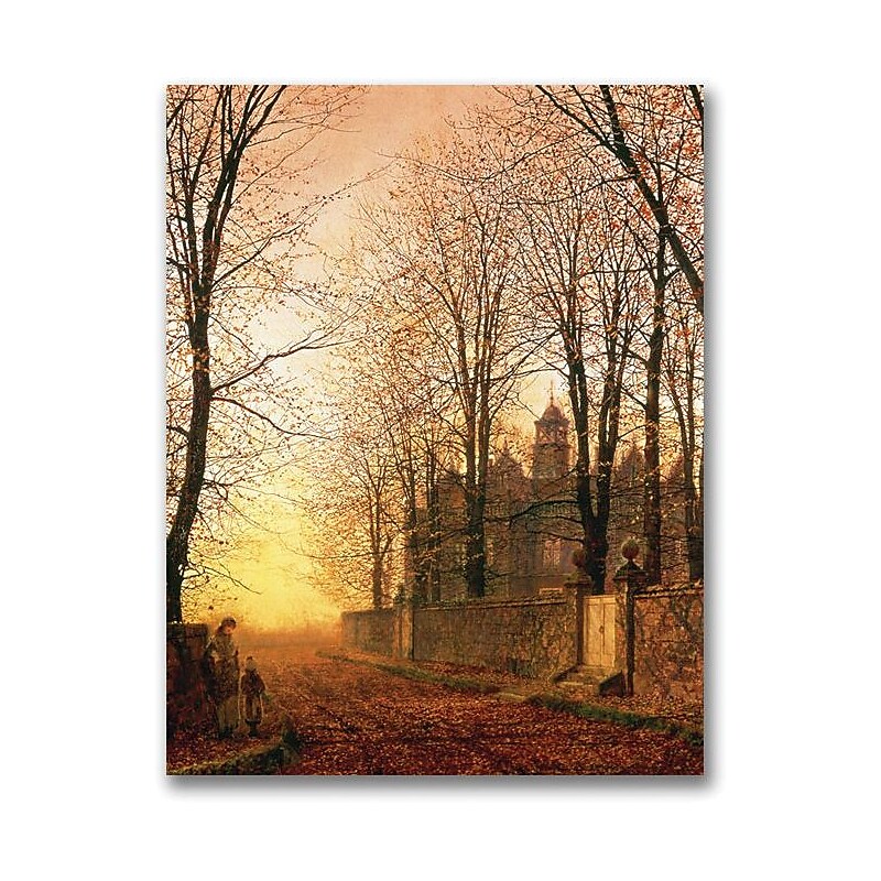 Trademark Global John Atkinson Grimshaw "In the Golden Olden Time" Canvas Art, 32" x 26" image 1