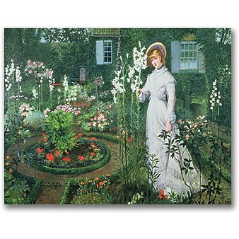 Trademark Global John Atkinson Grimshaw "The Rector's Garden" Canvas Art, 16" x 24"
