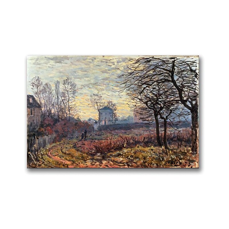 Trademark Global Alfred Sisley "Landscape Near Louveciennes" Canvas Art, 16" x 24" image 1