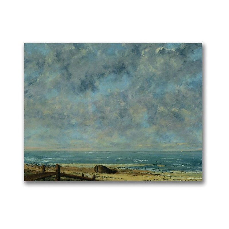 Trademark Global Gustave Courbet "The Sea c.1872" Canvas Art, 18" x 24" image 1