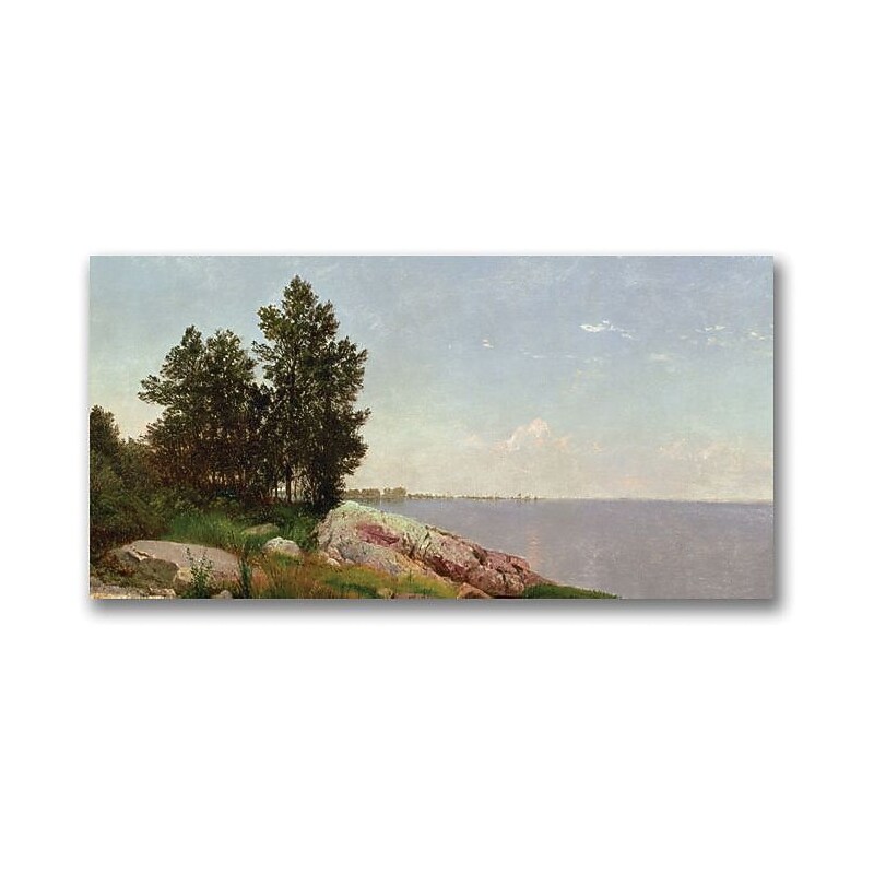 Trademark Global John Kensett "Long Island Sound at Darien" Canvas Art, 24" x 47" image 1