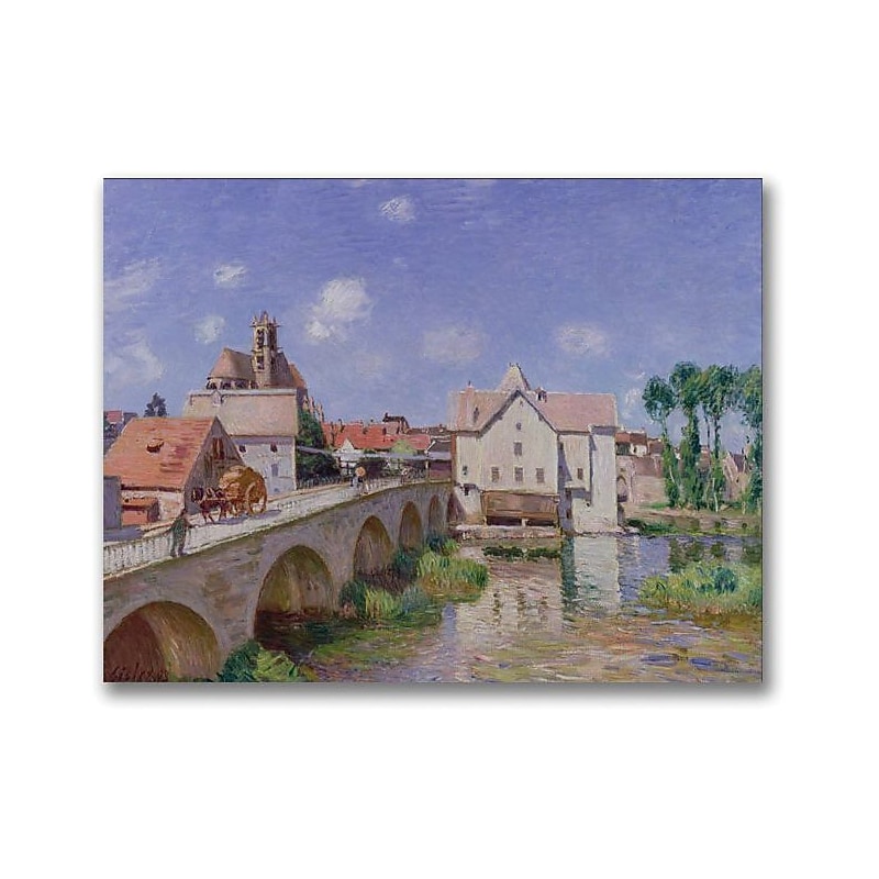 Trademark Global Alfred Sisley "The Bridge at Moret, 1893" Canvas Art, 24" x 32" image 1