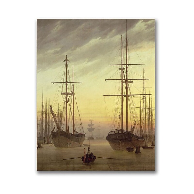 Trademark Global John Atkinson Grimshaw "View of a Harbour" Canvas Art, 47" x 35" image 1