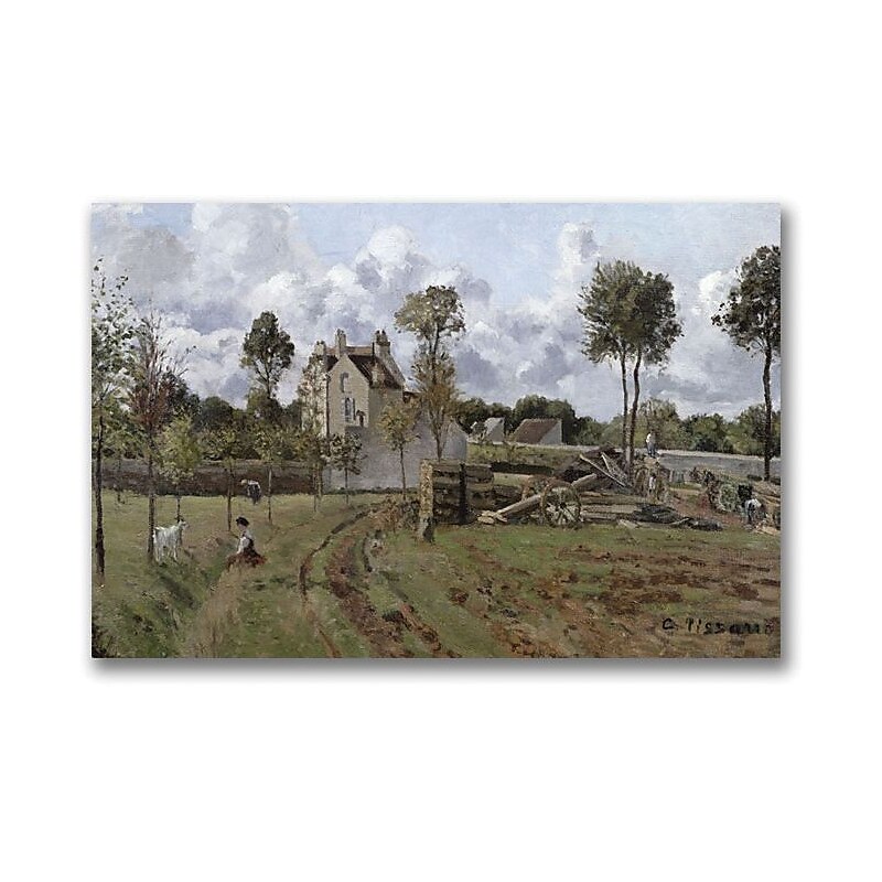 Trademark Global Camille Pissarro "Pontoise Landscape" Canvas Art, 16" x 24" image 1