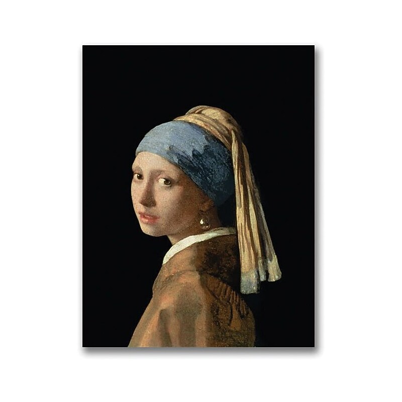 Trademark Global Jan Vermeer "Girl with a Pearl Earing" Canvas Art, 32" x 24" image 1