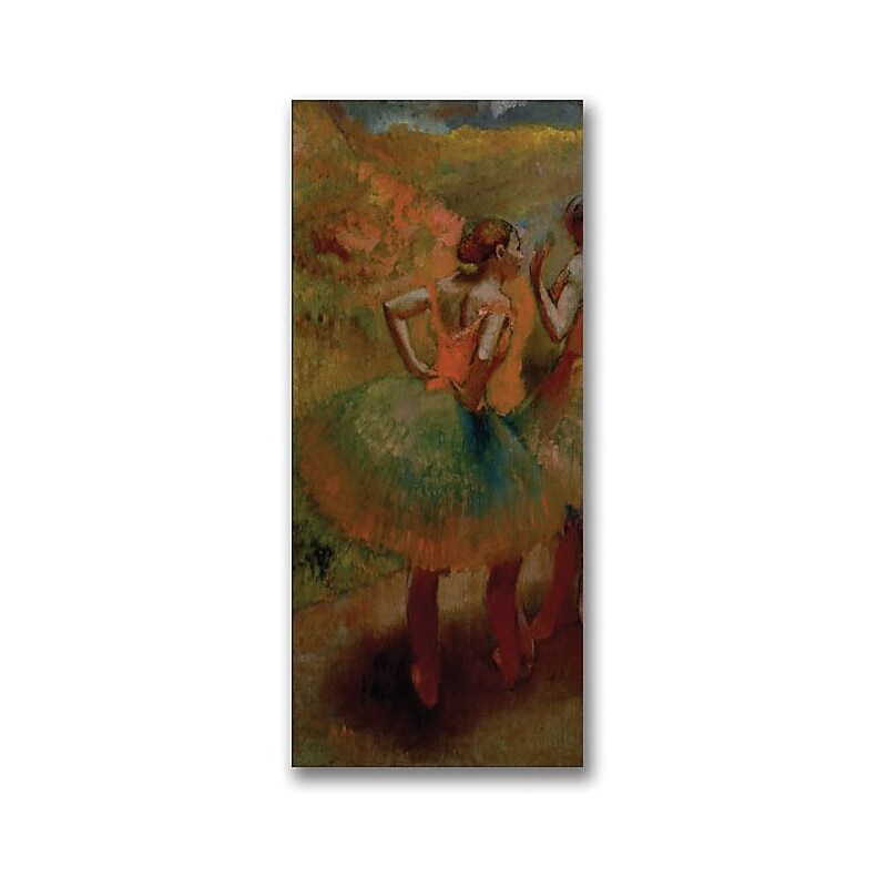 Trademark Global Edgar Degas "Dancers wearing Green Skirts" Canvas Art, 47" x 24" image 1