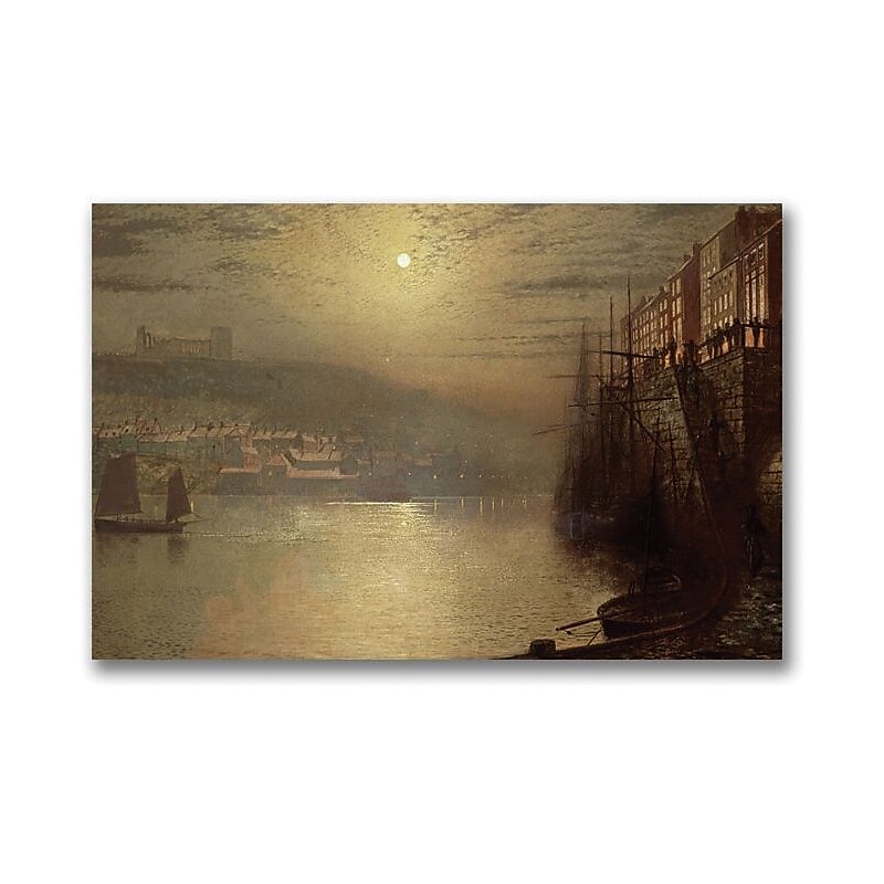Trademark Global John Atkinson Grimshaw "Whitby" Canvas Art, 16" x 24" (BL0619-C1624GG) image 1