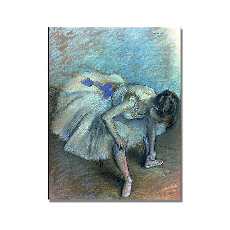 Trademark Global Edgar Degas "Seated Dancer" Canvas Art, 24" x 18" image 1