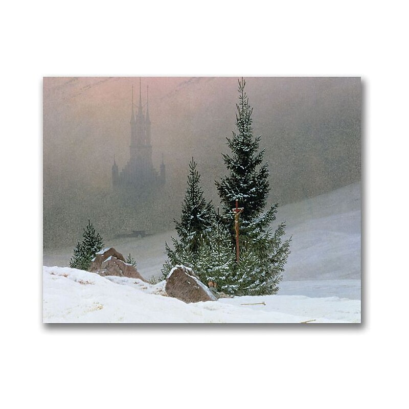 Trademark Global Caspar David Friedrich "Winter Landscape" Canvas Art, 35" x 47" image 1