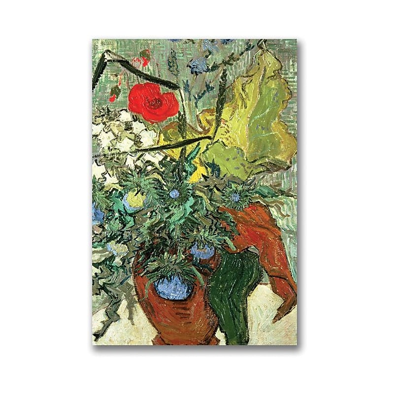 Trademark Global Vincent Van Gogh "Bouquet of Wild Flowers" Canvas Art, 24" x 16" image 1