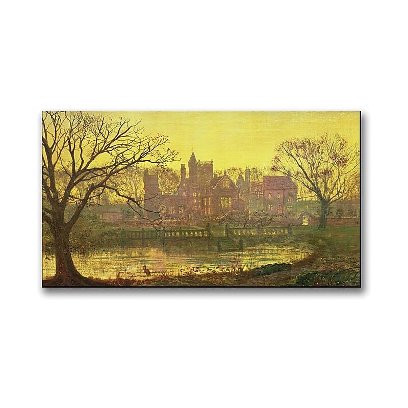 Trademark Global John Atkinson Grimshaw "The Moated Grange" Canvas Art, 30" x 47" image 1
