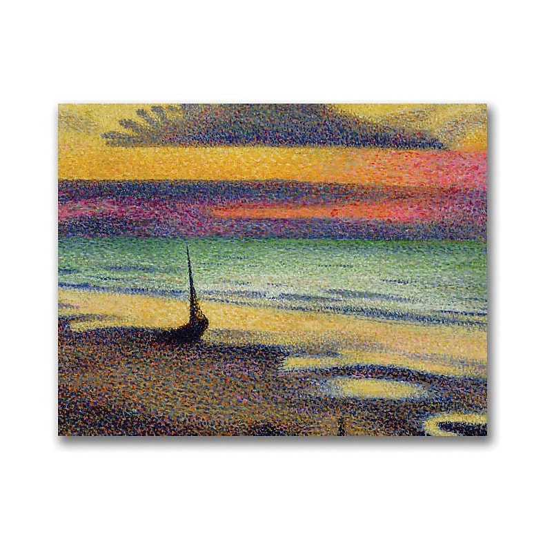 Trademark Global George Lemmen "The Beach at Heist" Canvas Art, 18" x 24" image 1