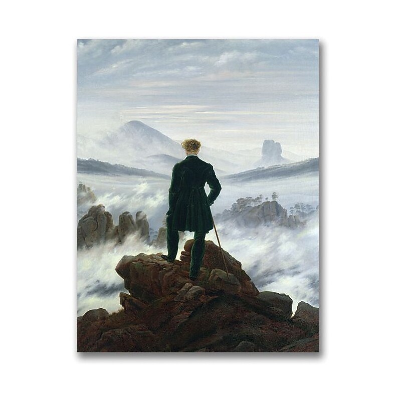 Trademark Global Caspar David Friedrich "The Wanderer Above the Fog" Canvas Art, 24" x 18" image 1