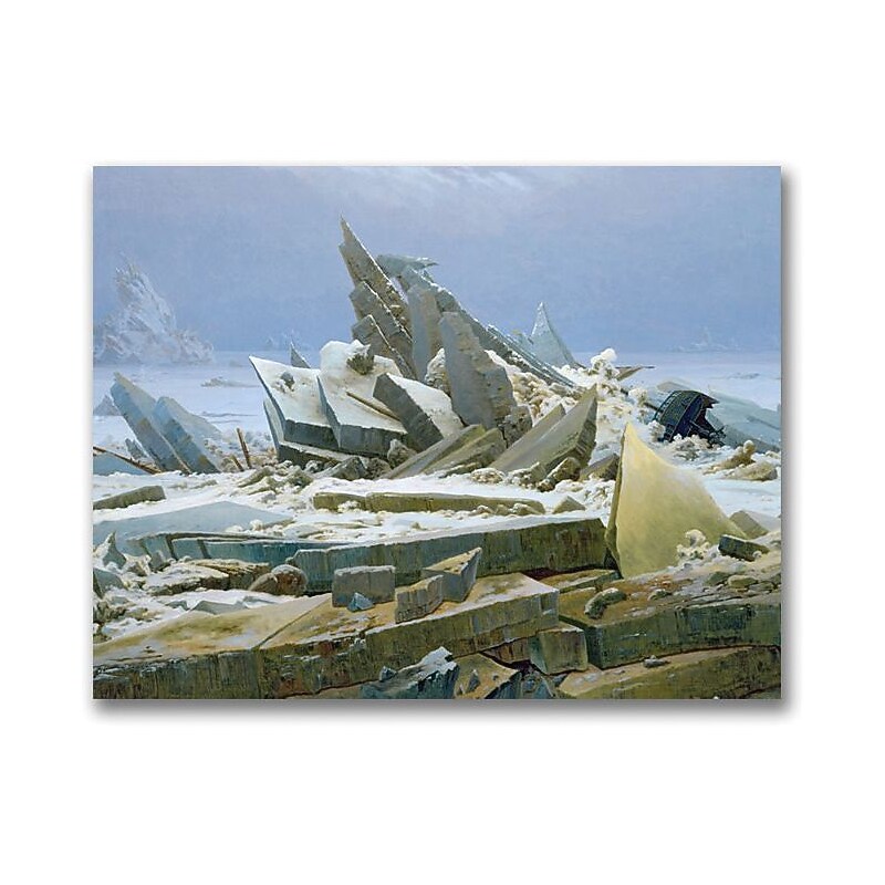 Trademark Global Caspar David Friedrich "The Polar Sea" Canvas Art, 24" x 32" image 1