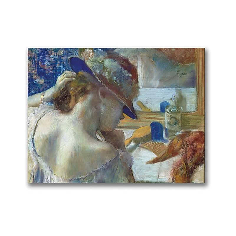 Trademark Global Edgar Degas "In Front of the Mirror" Canvas Art, 35" x 47" image 1
