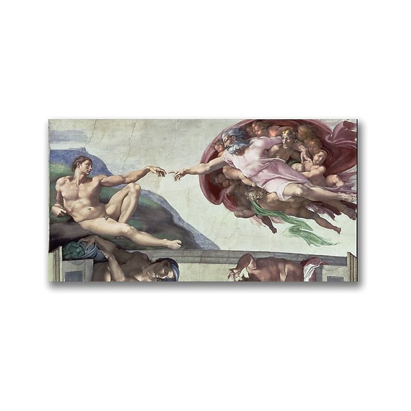 Trademark Global Michelangelo "Sistine Chapel Ceiling" Canvas Art, 24" x 47" image 1