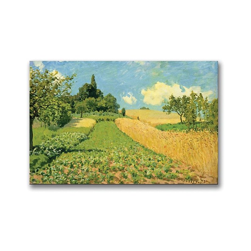 Trademark Global Alfred Sisley "The Cornfield" Canvas Art, 18" x 24" image 1