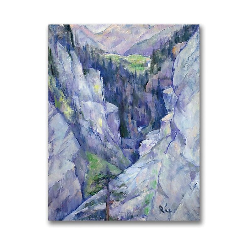 Trademark Global Anite Ree "Ravine at Pians 1921" Canvas Art, 47" x 35" image 1