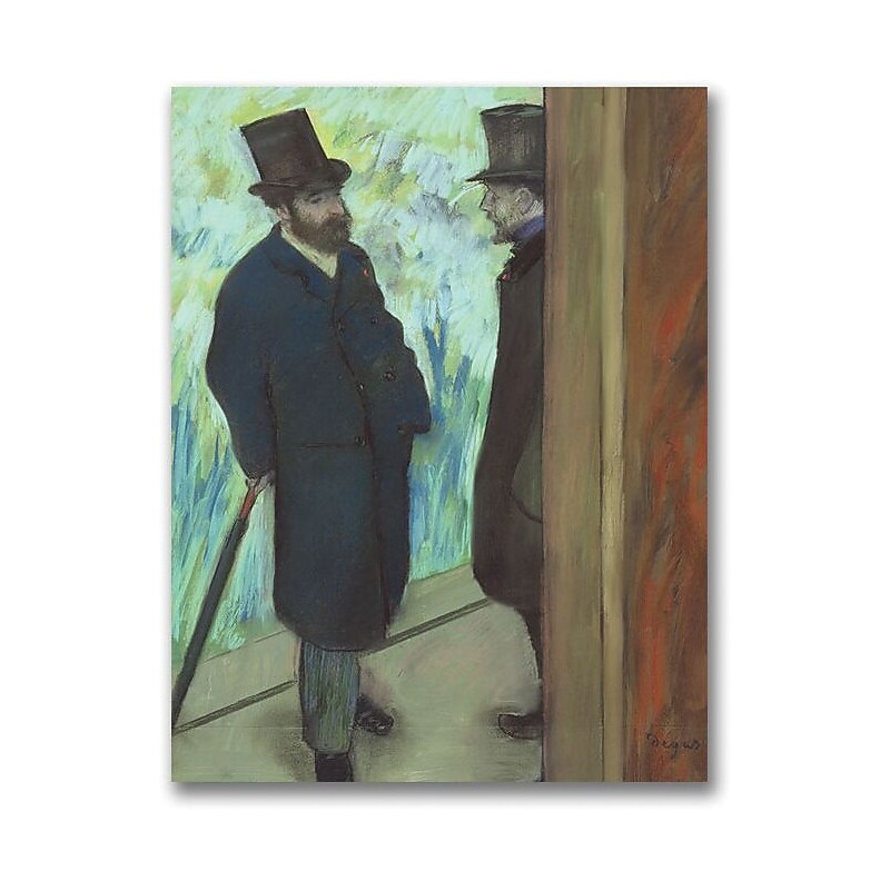Trademark Global Edgar Degas "Friends at the Theatre" Canvas Art, 32" x 24" image 1