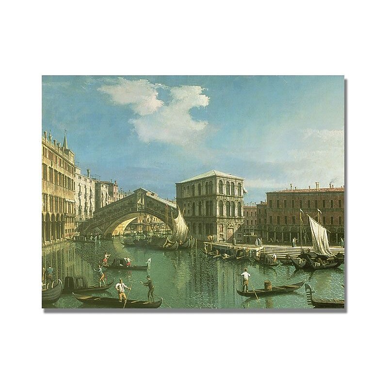 Trademark Global Canatello "The Rialto Bridge Venice" Canvas Art, 18" x 24" image 1
