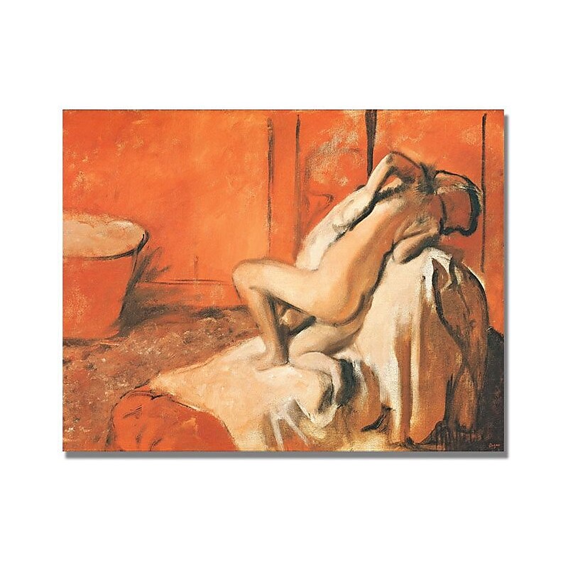 Trademark Global Edgar Degas "After the Bath 1896" Canvas Art, 35" x 47" image 1