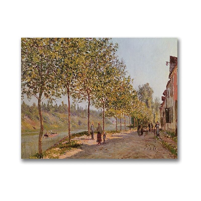 Trademark Global Alfred Sisley "June Morning in Saint Mammes" Canvas Art, 18" x 24" image 1