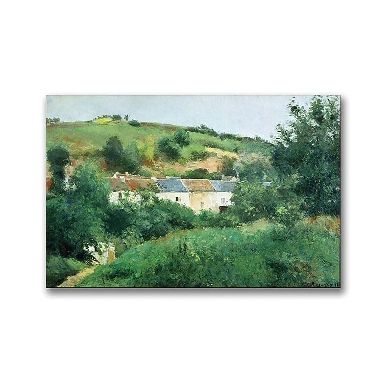 Trademark Global Camille Pissarro "The Path in the Village" Canvas Art, 35" x 47" image 1