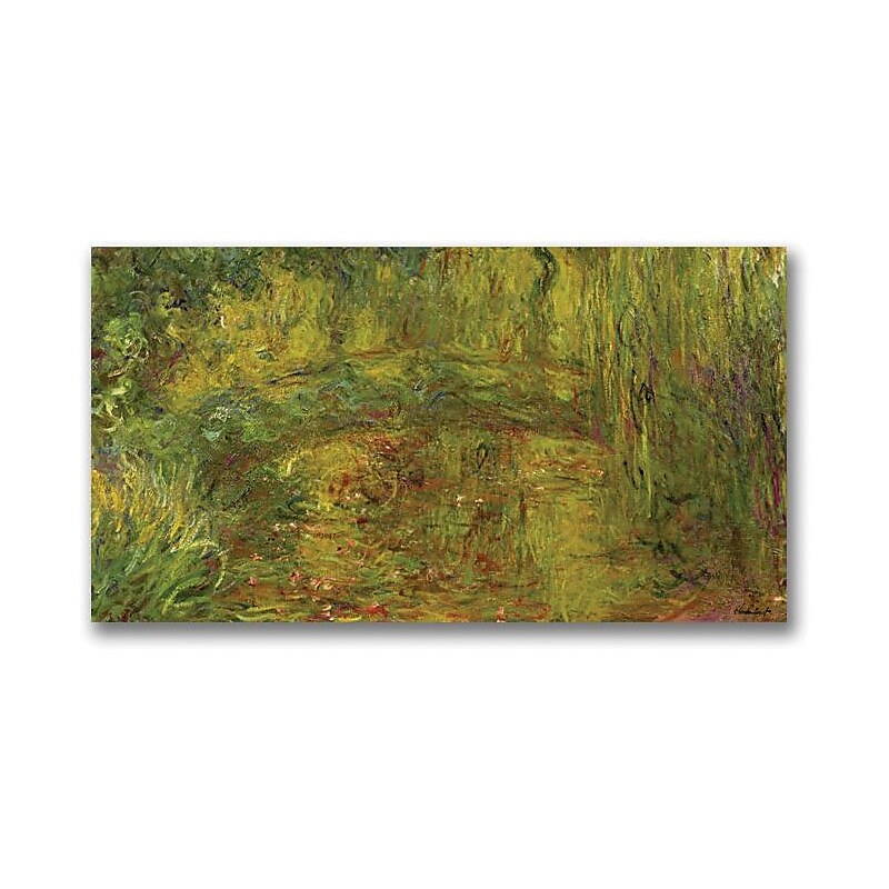 Trademark Global Claude Monet "The Japanese Bridge II" Canvas Art, 24" x 47" image 1